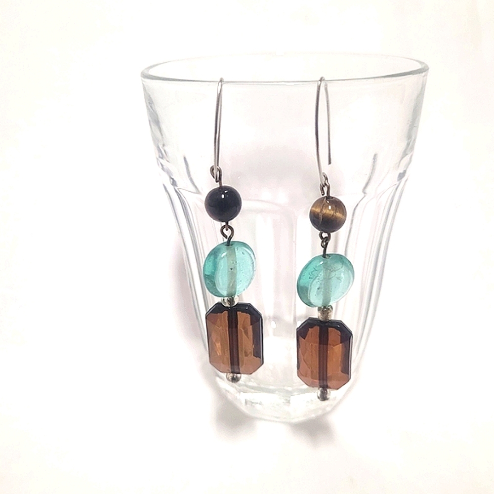 Elegant Multicolor Dangle Earrings